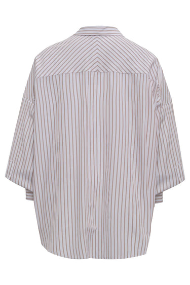 Beige Poplin Long Sleeve Gömlek