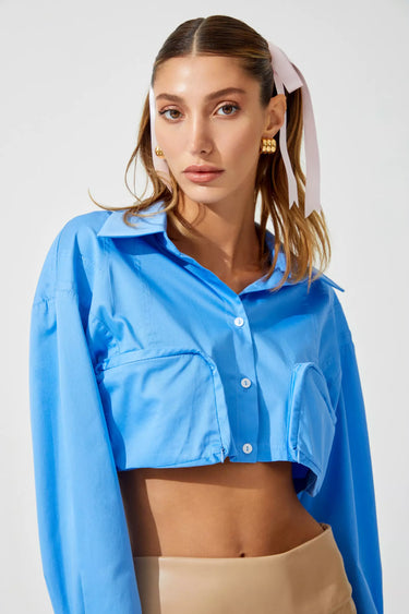 Beige Leather Mini Skirt